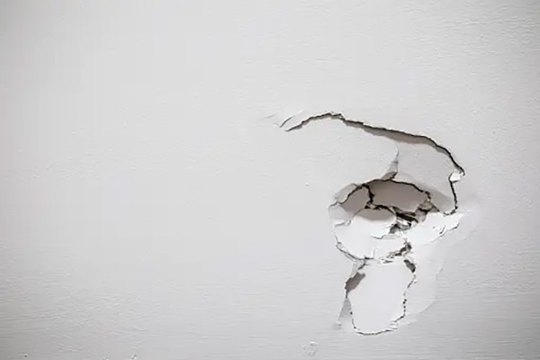 wall with a hole