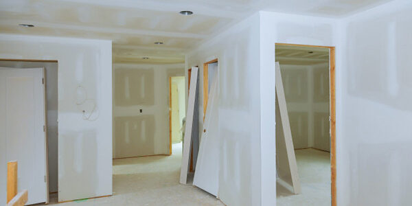 Drywall inside the Residential House