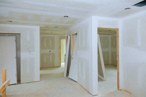 Drywall inside the Residential House