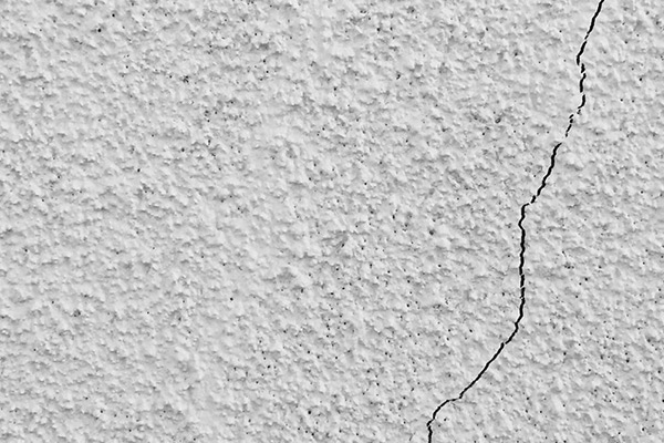 Stucco with Visible Crack