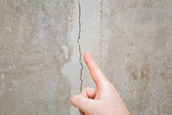 Pointing the Stucco Crack
